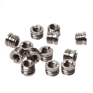 น็อตอะแดปเตอร์เกลียวสแตนเลสขนาด 1/4 ถึง 3/8 สำหรับติดตั้งขาตั้งกล้อง - Product Image 1