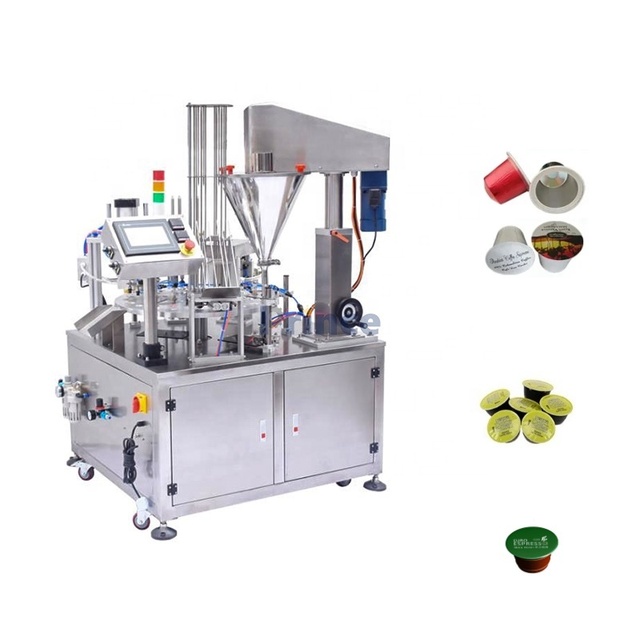 Heat Sealing Aluminum K Cup Filling and Sealing Machine Nespresso Coffee Milk Tea Powder Filling Packing and Sealing Machine