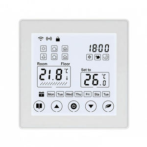 वाई-फाई फ्लोर हीटिंग पार्ट्स Lcd स्क्रीन प्रोग्राम योग्य थर्मोस्टेट के लिए गर्म तापमान नियंत्रक ट्यूया स्मार्ट लाइफ ऐप - Product Image 2