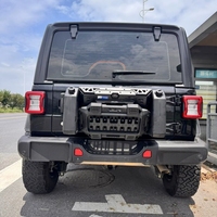 Support de roue de secours chromé pour hayon arrière, style tout-terrain, à fixer par boulons, protection pour Tank300 212 T01 Haval Raptor Leopard 5