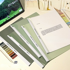 Classico grazioso gradiente morsetti <span class=keywords><strong>di</strong></span> carta documento Set <span class=keywords><strong>di</strong></span> cartelle 5 pz/A4 personalizzabile ufficio e cancelleria <span class=keywords><strong>materiale</strong></span> durevole PP - Product Image 2
