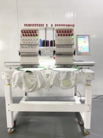 Machine à broder informatisée à grande vitesse à double tête pour casquettes plates
