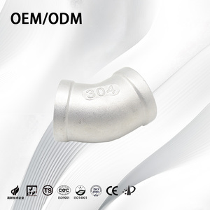Gomito Filettato Femmina Industriale a 45/90 Gradi in Acciaio Inossidabile 316 Personalizzabile per Lavorazioni Chimiche - Product Image 2