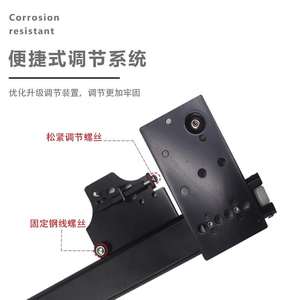 Herrajes para Puertas Correderas Empotradas, Sistema Oculto de Deslizamiento para Puertas Plegables y Abatibles, Sistema de Deslizamiento para Puertas de Armario Empotradas - Product Image 2