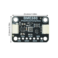 Module de capteur environnemental de température, d'humidité et de pression de gaz BME688, compatible avec STEMMA QT/Qwiic BME680
