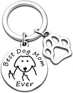 Best Dog/Cat Mom Accessories Stainless Steel Engraved Pet <b>Key</b> Chain Light Keychain with 25mm Size Offset Printing - Product Image 1