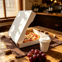 Carton pliable étanche à la graisse en kraft ondulé avec encre à base d'eau compostable SP3739 pour la restauration événementielle, boîte à pizza
