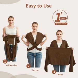 Échantillon gratuit : Porte-bébé/écharpe de portage décontractée pour tout-petits, respirant et mains libres, réglable (Gris clair) - Product Image 3