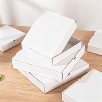 Boîte à pizza jetable en carton mat, taille personnalisée, logo personnalisé, emballage écologique de qualité alimentaire, revêtement UV quadricolore pour