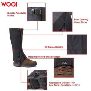 Supports de jambe d'extérieur Woqi, coupe-vent, anti-poussière, en nylon, pour la randonnée, l'alpinisme, le camping et la protection en voyage - Product Image 5