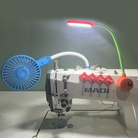 Accessoires pour machine à coudre domestique : support combiné, phares, ventilateur, verrou magnétique, en acier et plastique durables pour usage domestique
