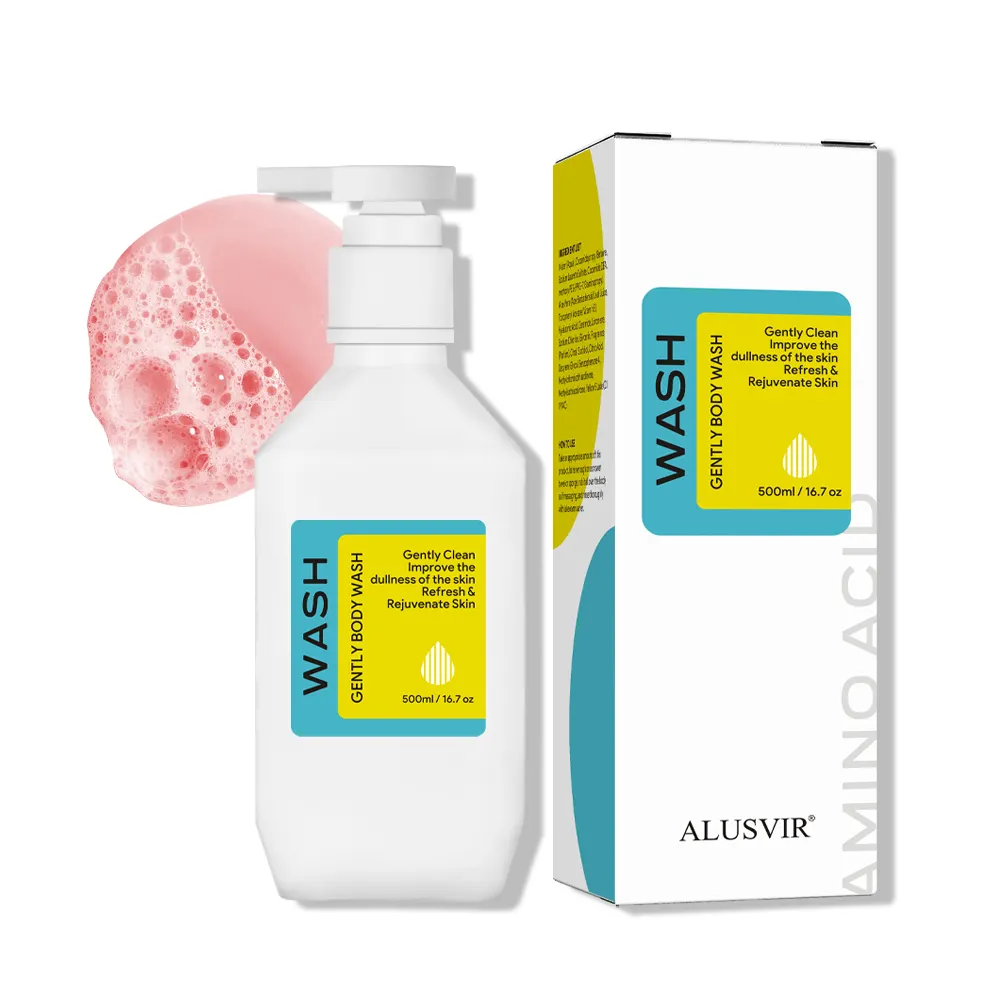 Private Label Refresh Skin Hydrating Brightening Body Wash Amino Acid Lightening Whitening Shower Gel With Fragrance For Women