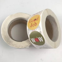 Waterproof Vinyl PVC Custom Logo Printing Decorative Round Wholesale Rose Gold Thank You Stickers