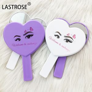 Square Star Shape <b>Makeup</b> Mirror With Handheld Wholesale Mirrors With Private Label Logo Pink Purple Cosmetic Mirror Pocket - Product Image 4