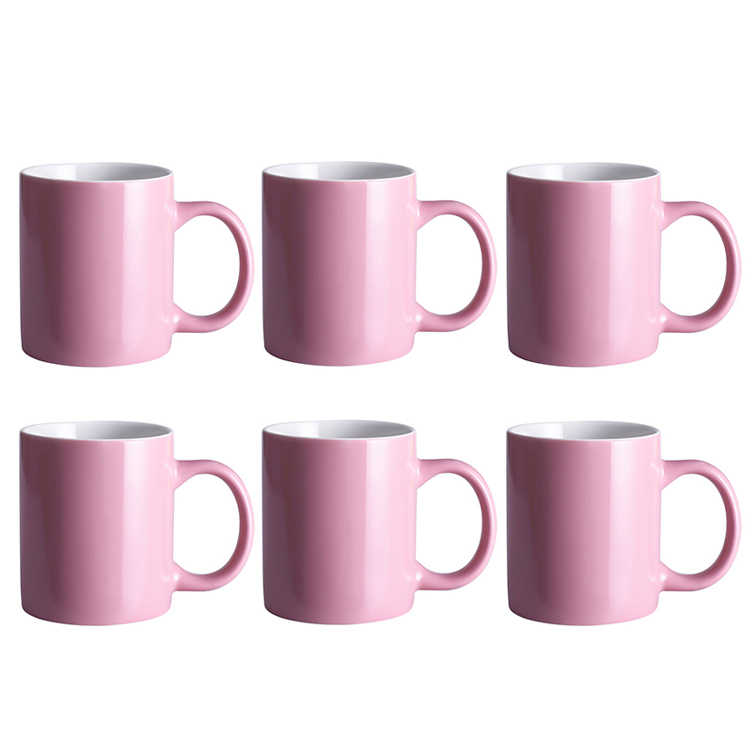 Ensemble de 6 tasses roses