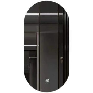 Specchio da bagno ovale con telaio in alluminio e luci a <span class=keywords><strong>LED</strong></span> Smart Anti-appannamento specchio <span class=keywords><strong>per</strong></span> il bagno - Product Image 3