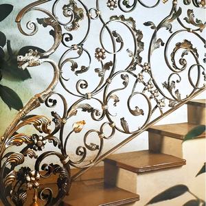 Huayi Phong Cách Châu Âu Biệt Thự Rèn Sắt Lan Can Mạnh Mẽ & Bền Mô Hình Thanh Lịch Thân Thiện Với Môi Cầu Thang Lan Can - Product Image 1