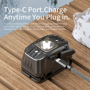 Lampada Frontale LED ad Alta Potenza per Campeggio con Sensore di Movimento, Impermeabile IP44, Leggera, Ricaricabile USB, Fascia Staccabile - Product Image 5