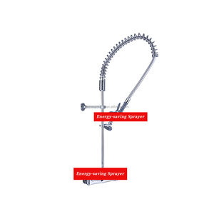 Grifo de cocina con rociador de prelavado, mezclador de agua fría y caliente, de latón, para montaje en encimera - Product Image 2