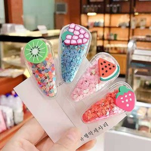 Accessori per capelli di frutta di sabbie mobili della spiaggia di sabbia di stile di festa all'ingrosso <span class=keywords><strong>cilp</strong></span> sveglio dei capelli per le forcine dei bambini - Product Image 3