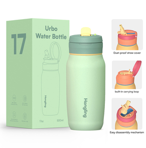 Botella de Agua Infantil de Acero Inoxidable Hong Ling, Botella Deportiva Escolar, Taza Térmica Personalizada al por Mayor - Product Image 1
