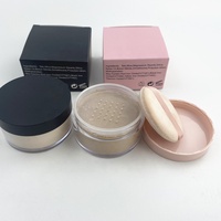 Logo Kustom Minyak Kontrol Pengaturan Bubuk Private Label Pigmen Yang Tinggi Kosmetik Tahan Air Matte Loose Powder