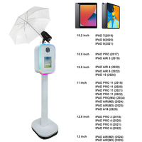 Cabina de Fotos Portátil con Impresión Instantánea, Precio de Fábrica 2026, Compatible con iPad de 10.2~13 Pulgadas, Luz RGB, Máquina de Fotos DSLR de Alta Calidad para iPad