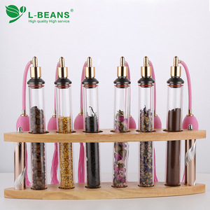 ชั้นวางเมล็ดกาแฟ L-BEANS แบบ 6 หลุม ทำจากแก้วและไม้เนื้อแข็ง ปิดสนิท ป้องกันอากาศเข้า สำหรับชุดกาแฟ - Product Image 4