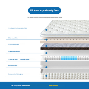 Lanshi thông minh năm sao lai Nệm siêu mềm dày Latex im lặng độc lập mùa xuân CuộN gói làm mát hiện đại - Product Image 5