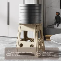 Pouf pliable multifonctionnel et peu encombrant, banc portable épaissi pour adultes, tabouret haut pour la maison et l'extérieur