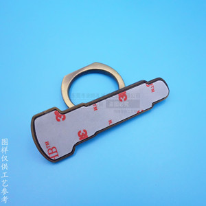 <b>Customized</b> Retro Metal Ring Holder <b>Lipstick</b> Shape Zinc Alloy Desktop Phone Stand Bronze Color - Product Image 3