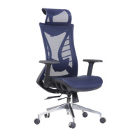 Chaise de bureau ergonomique pivotante, siège de haute qualité, avec accoudoir 2D, support lombaire réglable et appui-tête
