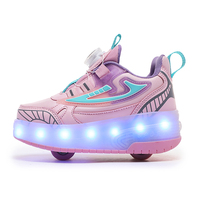 Chaussures de roller à semelle TPR en gros directement de l'usine pour filles et garçons, marque célèbre, réglables, légères, en cuir verni