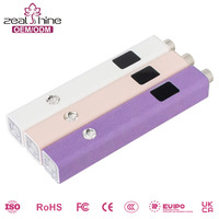 Mini Lampe UV + LED Portable Linéaire Style Cuir pour Séchage des Ongles