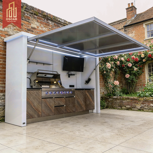 Steel Kitchen Cabinet <strong>Door</strong> Panels with Island Elegant Durable Ideal Dining Room Kitchenette Breakfast Nook Outdoor Kitchen - Product Image 1