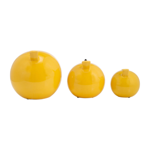 Set di Sculture di Uccelli in Ceramica Gialle, Statuette Decorative per Casa, Ufficio, Bagno, Soggiorno - Product Image 3