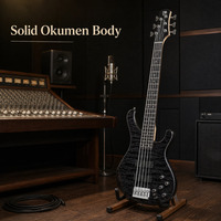Guitare basse pour commandes en gros avec corps en Okumen massif Bullfighter DB-120 Basse électrique professionnelle 5 cordes