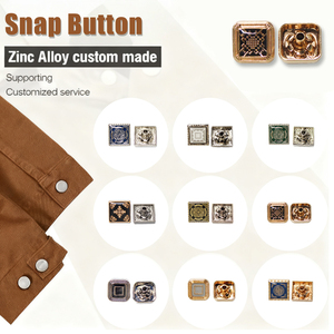 Kim Loại Snap Nút 15Mm Cho Kim Loại Nút Phụ Nữ May Mặc Ưa Thích Quần Áo Hình Chữ Nhật Nút Cho Quần Áo - Product Image 2