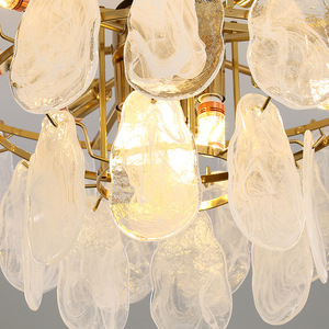 Lampadario Moderno di Lusso per Soggiorno, Soffitto Alto, Design Creativo per Villa, Hotel, Ristorante, Camera da Letto, Lampadario in Vetro - Product Image 6