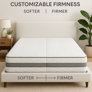 Colchón de látex tamaño king comprimido ortopédico para Hotel, colchón de cama de espuma viscoelástica en línea - Product Image 5