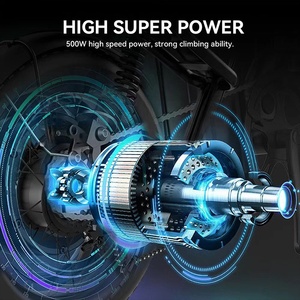 Mỹ EU Cổ 500W 750W Xe Đạp Điện Miễn Phí Vận Chuyển Chất Béo Lốp Elektrische Fatbike Xe Đạp E-Xe Đạp Leo Núi Tuyết Off Road 20 Inch Z8 - Product Image 5