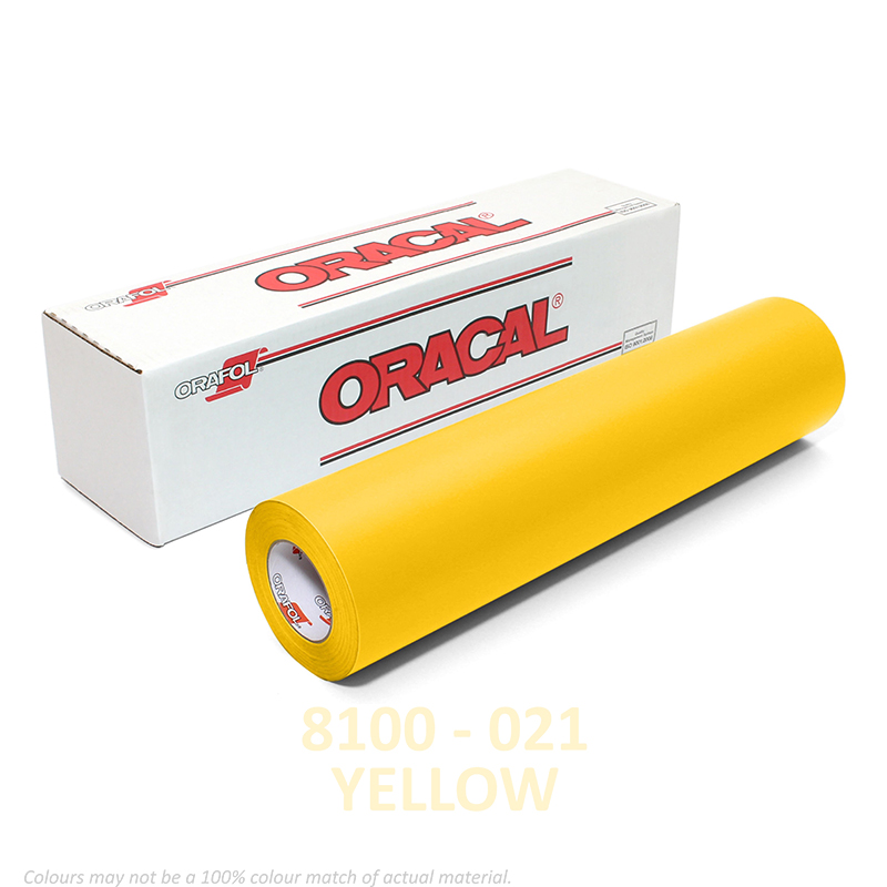 Заводская цена премиум класса Oracal 8100 полупрозрачный Cal желтый цвет (021) может использоваться для вывесок с внутренней подсветкой