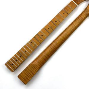 Guitarra TL de 25.5" con acabado Nitro personalizado, mástil de arce flameado tostado y diapasón de arce - Product Image 1