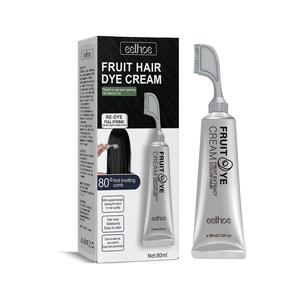 High Quality <b>Black</b> and <b>Brown</b> <b>Dye</b> Function Cream Comb Included Fruit <b>Hair</b> <b>Dye</b> Cream For Home Use - Product Image 1