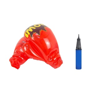 PVC Inflatable Boxing Gloves 44*31*20 CM <b>Red</b> Color with Hand <b>Pump</b> for Kids and Adults Training and Workouts Exercise - Product Image 1