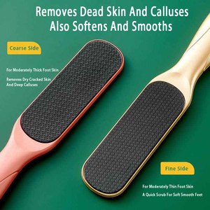 Lima para pies con mango de PP, removedor de callos, mango largo, orificio para colgar, lima portátil para pedicura, herramienta para uso doméstico - Product Image 5