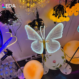 Leda ไฟ LED ลายผีเสื้อสีเหลืองอัตโนมัติสำหรับงานแต่งงานงานเลี้ยงภูมิทัศน์ - Product Image 3