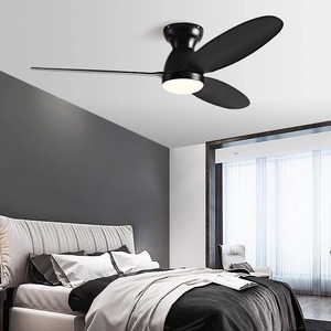 Nordic Style <b>Ceiling</b> Fan <b>Light</b> With Led Fixed Blade Flush Mount For Living Room Bedroom - Product Image 2
