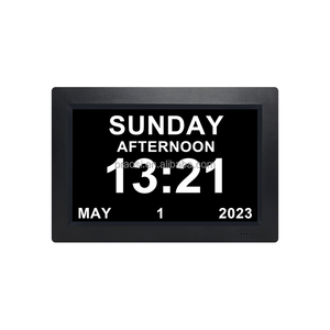 Hohe Qualität 7 8 10 12 15 Zoll große Buchstaben AM PM Display Digitaler Kalender Wecker für ältere Menschen Demented Alzheimer Menschen - Product Image 6