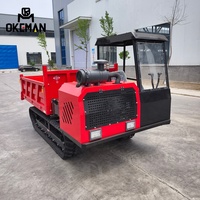 Nouveau véhicule de transport sur chenilles OKEMAN Diesel Euro 5 à direction à gauche, 5 tonnes, camion de taille moyenne, personnalisable pour usage de construction, 57 CV
